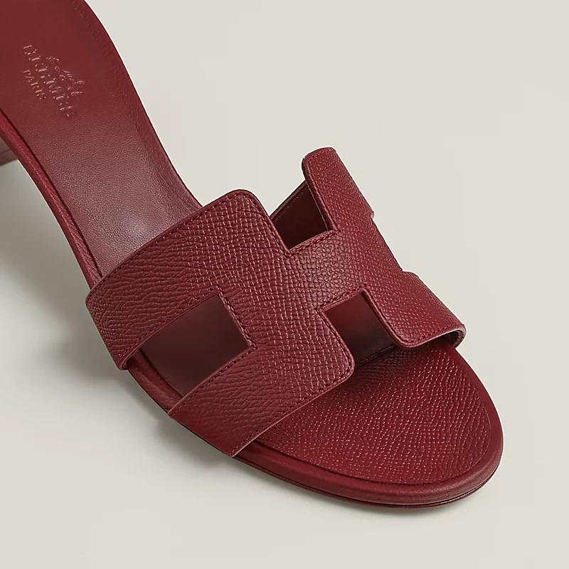 Giày Hermes Oasis Sandal Nữ Đỏ